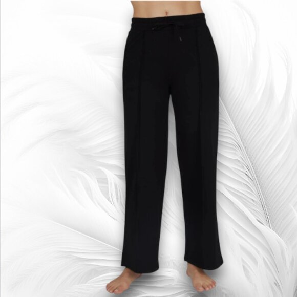 Women's Wide Leg Black Pants Velocity Size: M - Picture 1 of 10